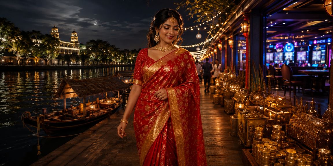 সুন্দরবনের কাছে সমুদ্রসৈকতে বসে স্পোর্টস বেটিং উপভোগ করছেন একজন ব্যবহারকারী